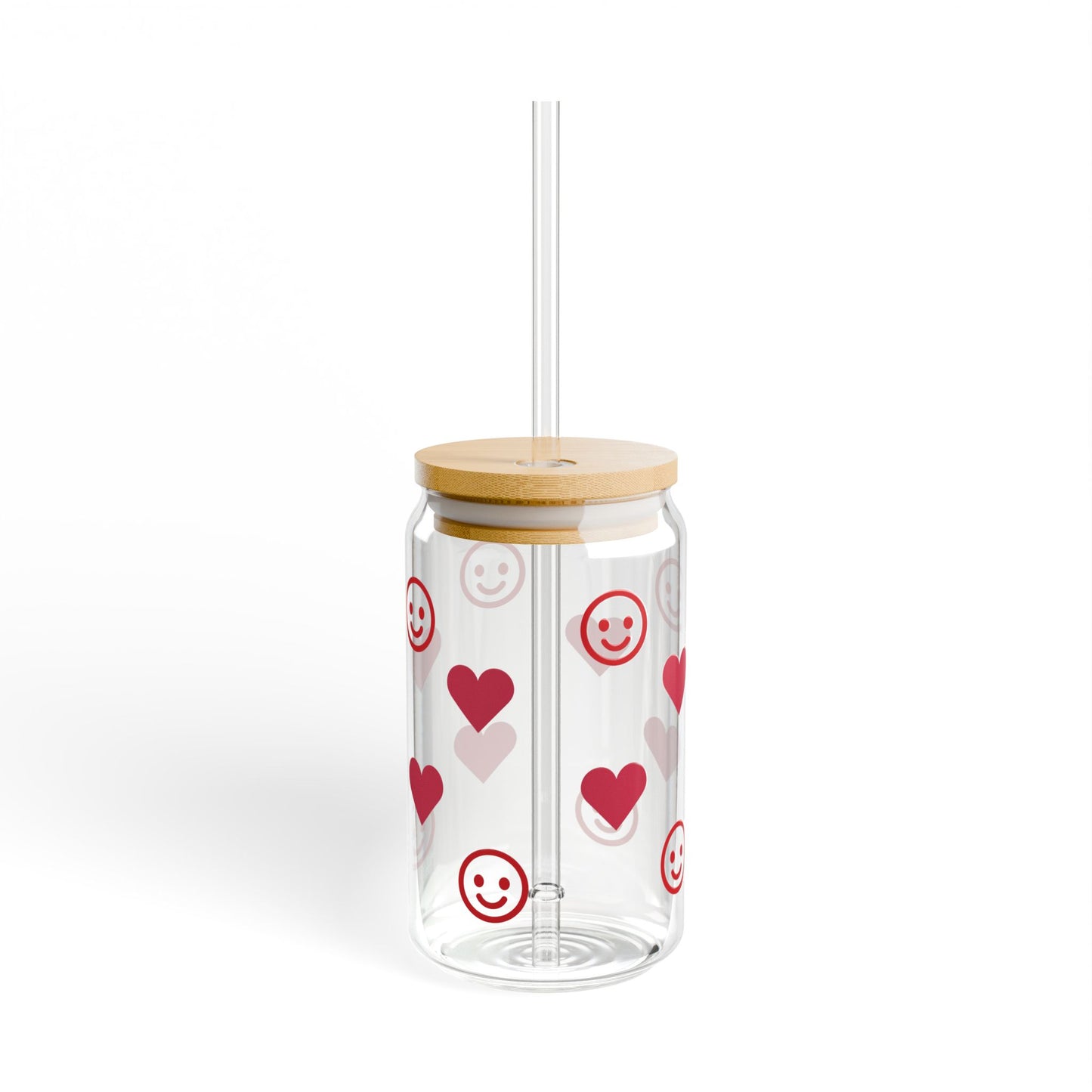 Smile Love Sipper Glass, 16oz