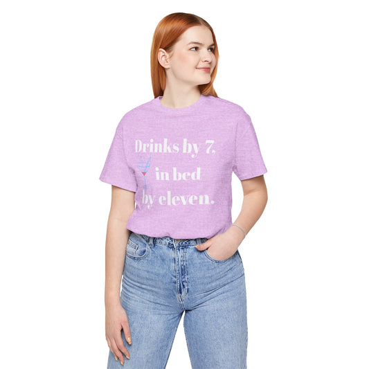 In bed by 11, Unisex Jersey Short Sleeve Tee