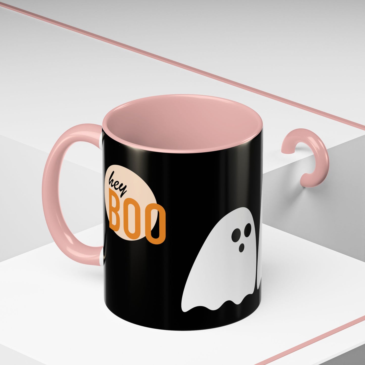 Hey Boo Accent Coffee Mug (11, 15oz)