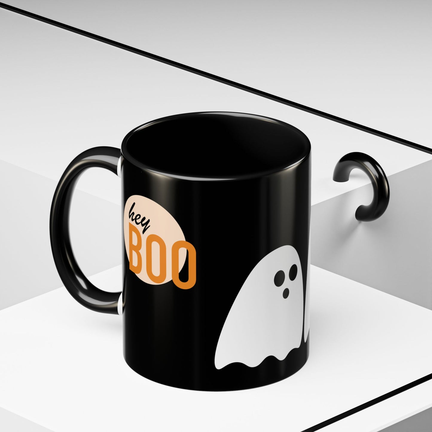 Hey Boo Accent Coffee Mug (11, 15oz)